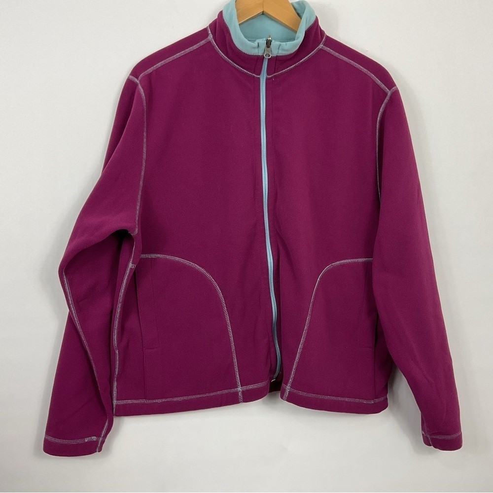 L.L. Bean Reversible Fleece Jacket Size Large